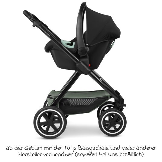 ABC Design Passeggino Samba 2 con navicella e seggiolino sportivo e pacchetto accessori XXL - Pino