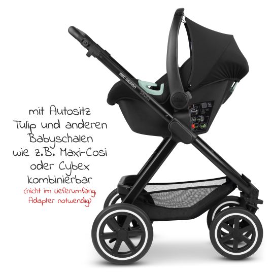 ABC Design Kombi-Kinderwagen Samba - inkl. Babywanne & Sportsitz mit XXL Zubehörpaket - Ink