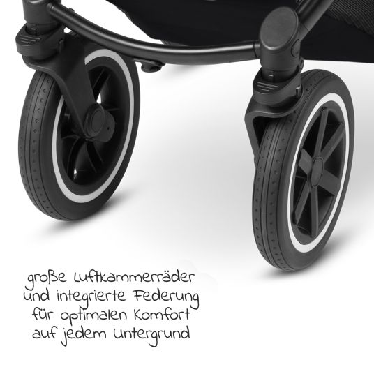 ABC Design Kombi-Kinderwagen Samba - inkl. Babywanne & Sportsitz mit XXL Zubehörpaket - Ink