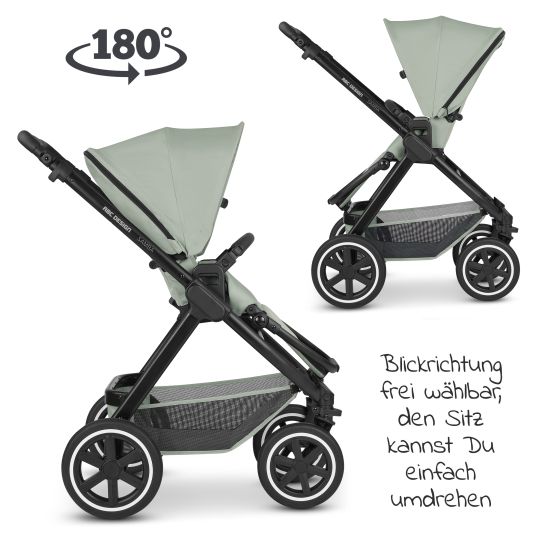 ABC Design Kombi-Kinderwagen Samba - inkl. Babywanne & Sportsitz mit XXL Zubehörpaket - Pine