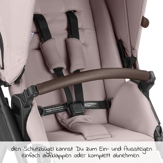 ABC Design Kombi-Kinderwagen Samba - inkl. Babywanne & Sportsitz mit XXL Zubehörpaket - Pure Edition - Berry