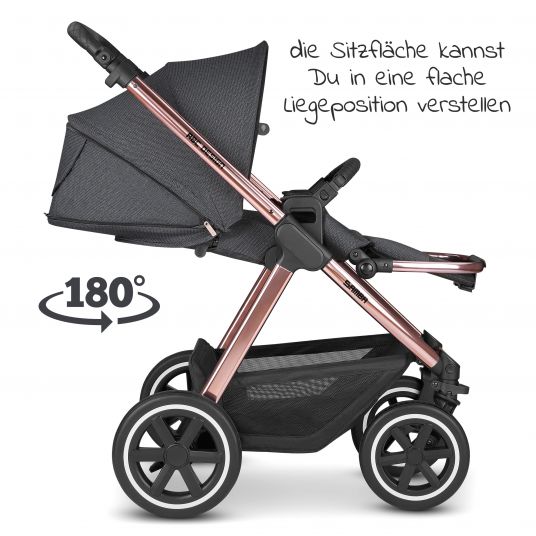 ABC Design Kombi-Kinderwagen Samba - inkl. Babywanne, Sportsitz und XXL Zubehör-Paket - Diamond Edition - Bubble