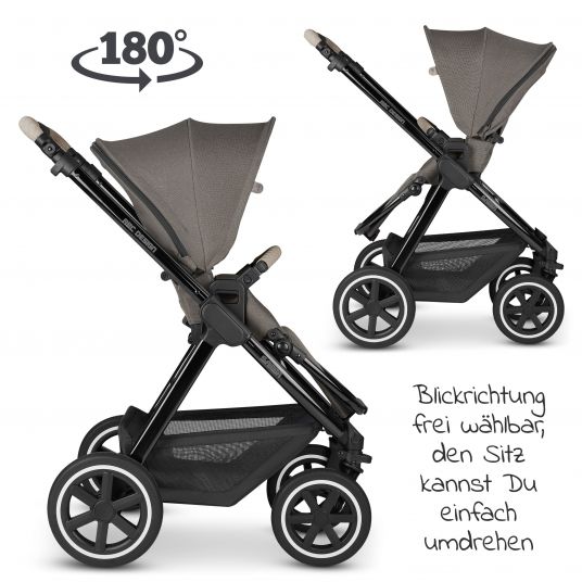ABC Design Kombi-Kinderwagen Samba - inkl. Babywanne, Sportsitz und XXL Zubehör-Paket - Diamond Edition - Herb