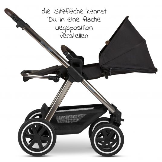 ABC Design Kombi-Kinderwagen Samba - inkl. Babywanne, Sportsitz & XXL Zubehörpaket - Diamond Edition - Dolphin
