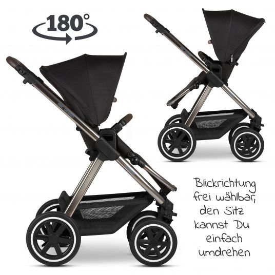 ABC Design Combi stroller Samba - incl. carrycot, sport seat & XXL accessories package - Diamond Edition - Dolphin
