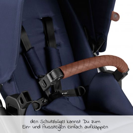 ABC Design Samba Combi Stroller - incl. Carrycot, Sport Seat & XXL Accessory Pack - Diamond Edition - Navy