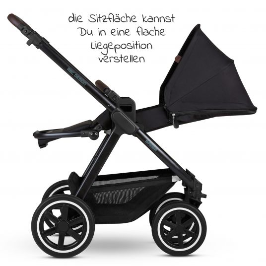 ABC Design Combi stroller Samba - incl. carrycot, sport seat & XXL accessories package - Fashion Edition - Midnight
