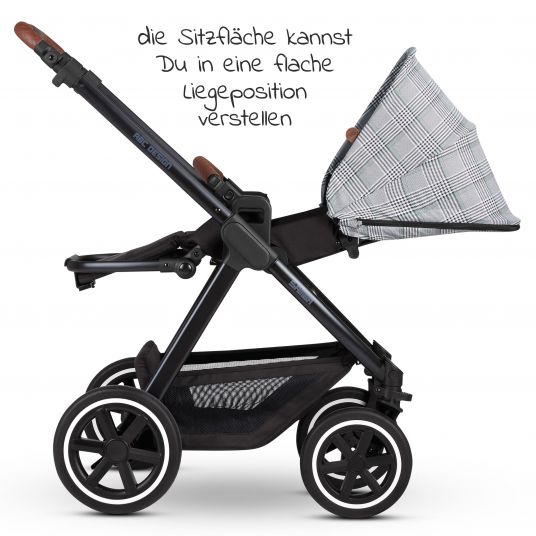 ABC Design Combi stroller Samba - incl. carrycot, sport seat & XXL accessories package - Fashion Edition - Emerald