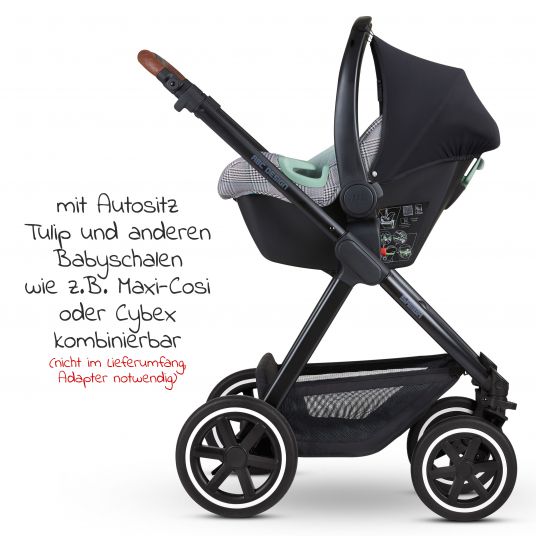 ABC Design Kombi-Kinderwagen Samba - inkl. Babywanne und Sportsitz - Fashion Edition - Smaragd