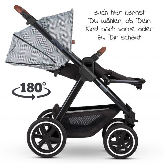 ABC Design Kombi-Kinderwagen Samba - inkl. Babywanne und Sportsitz - Fashion Edition - Smaragd