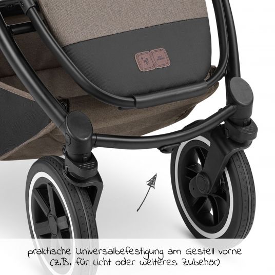 ABC Design Kombi-Kinderwagen Samba - inkl. Babywanne und Sportsitz - Pure Edition - Nature
