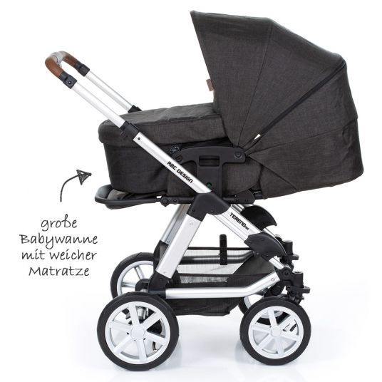 ABC Design Combi stroller Tereno 4 Air - incl. carrycot and sport seat - Piano