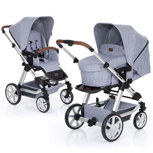 ABC Design Turbo 4 combination pushchair - incl. baby bath & sports seat - Graphite Grey