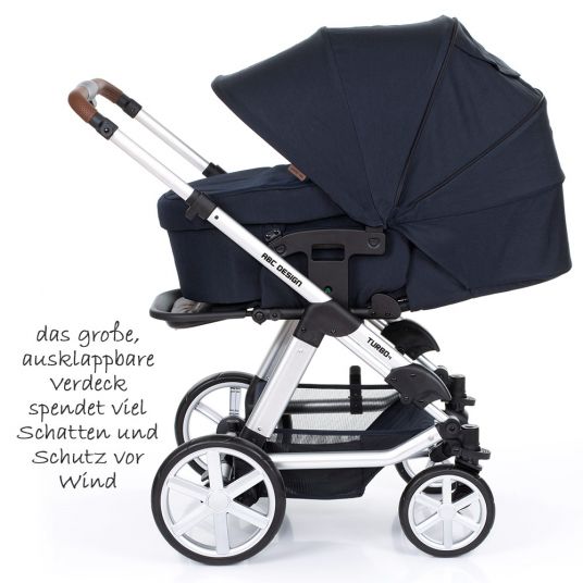 ABC Design Turbo 4 combination pushchair - incl. baby bath & sports seat - Shadow