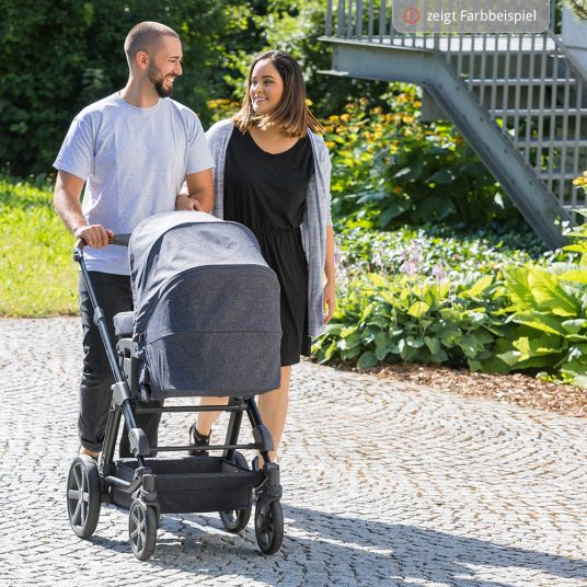 ABC Design Combi stroller Turbo 4 - incl. carrycot & sport seat - Shadow
