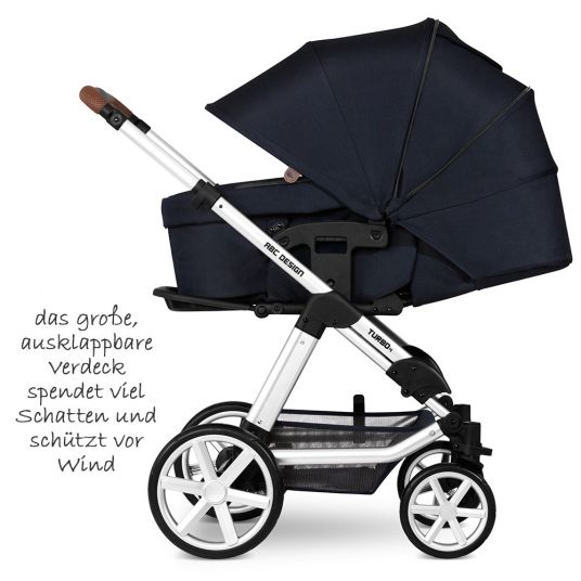ABC Design Combi stroller Turbo 4 - incl. carrycot & sport seat - Shadow