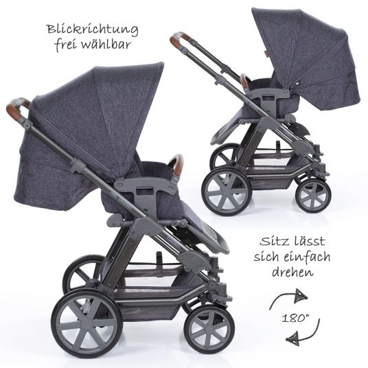 ABC Design Turbo 4 combination pushchair - incl. baby bath & sports seat - Street