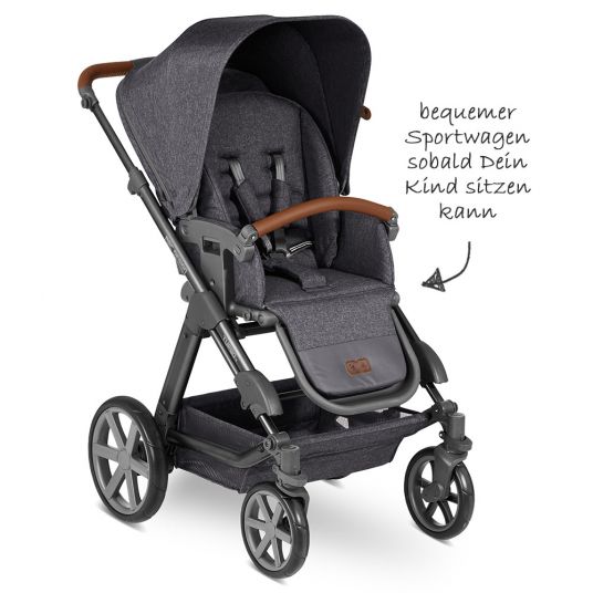 ABC Design Combi stroller Turbo 4 - incl. carrycot & sport seat - Street