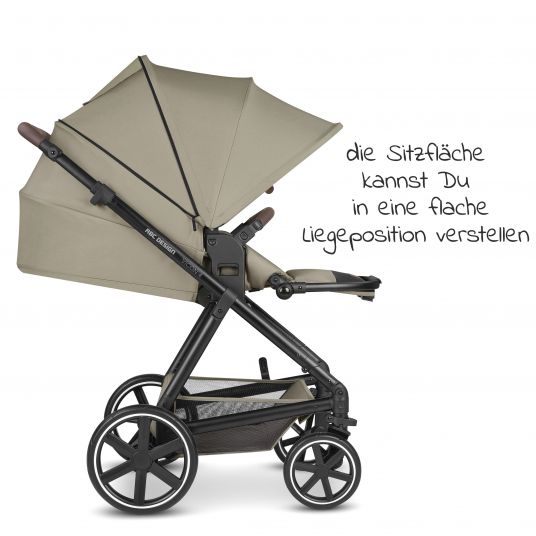 ABC Design Kombi-Kinderwagen Vicon 4 - inkl. Babywanne & Sportsitz mit XXL Zubehörpaket - Classic Edition - Reed