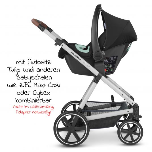 ABC Design Kombi-Kinderwagen Vicon 4 - inkl. Babywanne und Sportsitz - Classic Edition - Lake