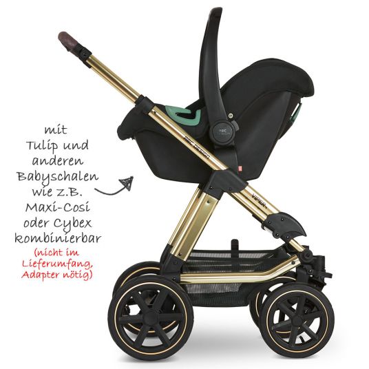 ABC Design Combi stroller Viper 4 Diamond Edition- incl. baby bath, sport seat & XXL accessories package - Champagne