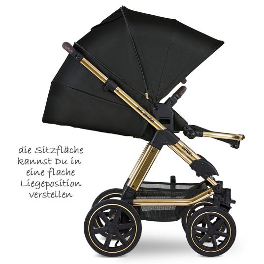 ABC Design Kombi-Kinderwagen Viper 4 Diamond Edition- inkl. Babywanne, Sportsitz & XXL Zubehörpaket - Champagne