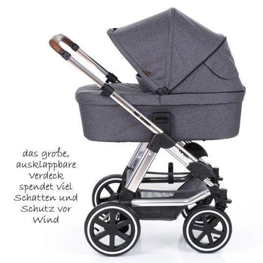 ABC Design Viper 4 pushchair - Diamond Special Edition - incl. baby bath and sports seat - Asphalt