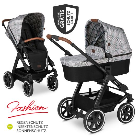 ABC Design Combi stroller Viper 4 - Fashion Edition - incl. carrycot, sport seat & XXL accessories package - Emerald