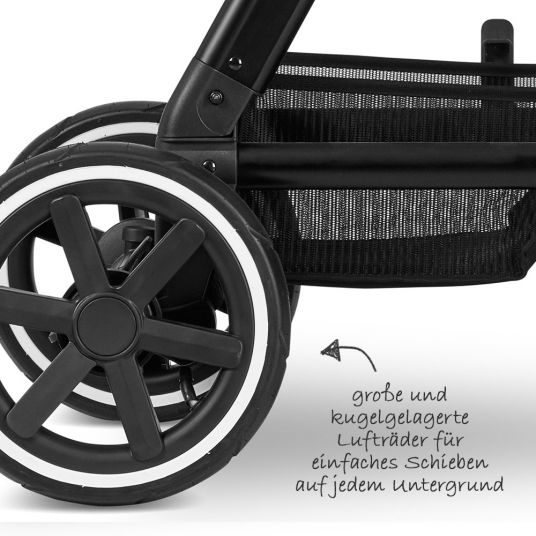 ABC Design Kombi-Kinderwagen Viper 4 - Fashion Edition - inkl. Babywanne, Sportsitz & XXL Zubehörpaket - Smaragd