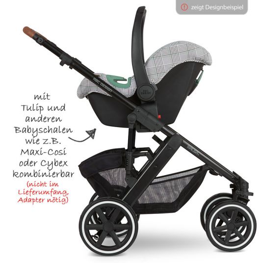 ABC Design Combi stroller Viper 4 - Fashion Edition - incl. carrycot, sport seat & XXL accessories package - Emerald