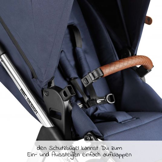 ABC Design Combi stroller Viper 4 - incl. carrycot, sport seat & XXL accessories package - Diamond Edition - Navy