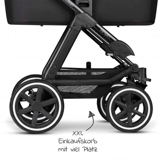 ABC Design Combi stroller Viper 4 - incl. carrycot, sport seat & XXL accessories package - Fashion Edition - Midnight