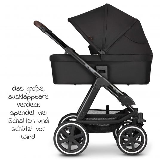 ABC Design Combi stroller Viper 4 - incl. carrycot, sport seat & XXL accessories package - Fashion Edition - Midnight