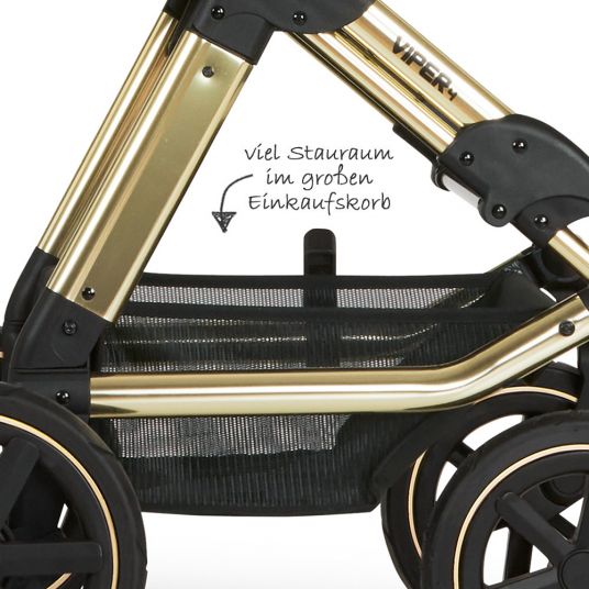 ABC Design Viper 4 Diamond Kinderwagen champagne mit Sommerfußsack Rucksack City 