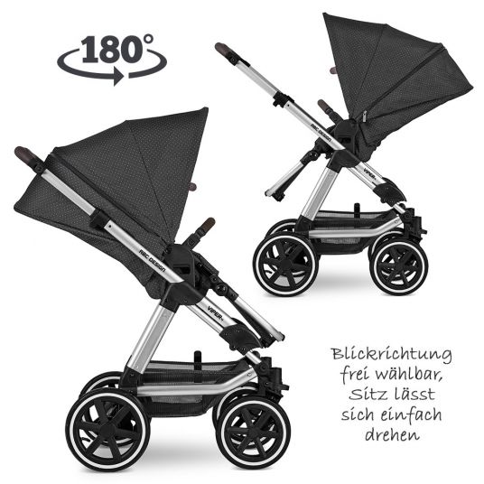 ABC Design Kombi-Kinderwagen Viper 4 - inkl. Babywanne und Sportsitz - Fashion Edition - Fox