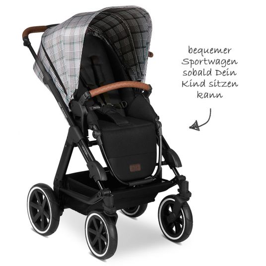 ABC Design Kombi-Kinderwagen Viper 4 - inkl. Babywanne und Sportsitz - Fashion Edition - Smaragd