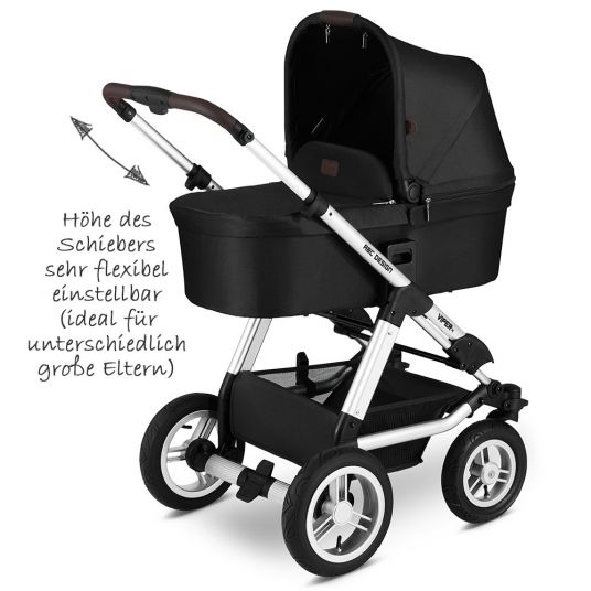 ABC Design Combi stroller Viper 4 - incl. carrycot and sport seat - Gravel
