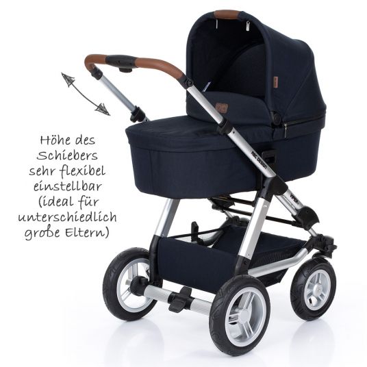 ABC Design Kombi-Kinderwagen Viper 4 - inkl. Babywanne und Sportsitz - Shadow