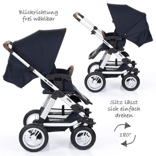 ABC Design Combi pushchair Viper 4 - incl. baby bath and sports seat - Shadow