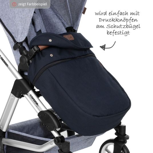 ABC Design Mitwachsende Beindecke für Kinderwagen - Gravel