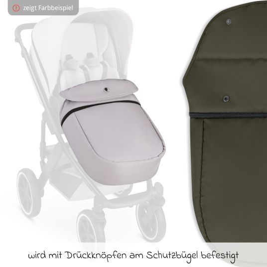 ABC Design Mitwachsende Beindecke für Kinderwagen - Pure - Avocado