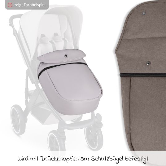 ABC Design Growing leg cover for baby carriages - Pure - Nature