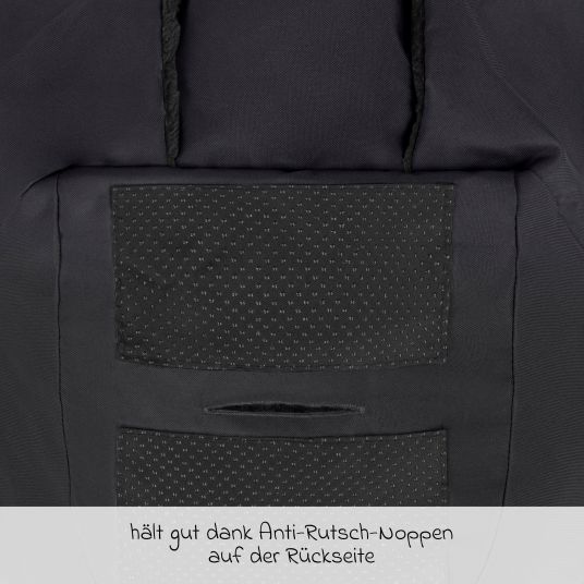 ABC Design Neugeborenen-Fußsack für Babyschale Tulip und Babywanne - Black