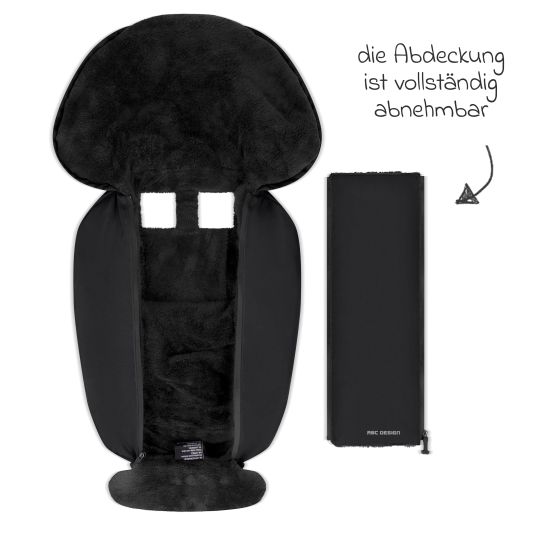 ABC Design Neugeborenen-Fußsack für Babyschale Tulip und Babywanne - Black