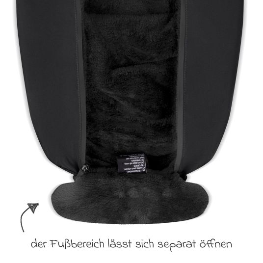 ABC Design Neugeborenen-Fußsack für Babyschale Tulip und Babywanne - Black