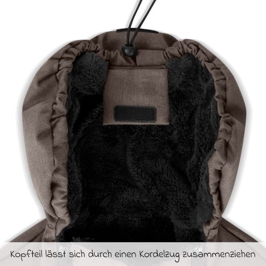 ABC Design Neugeborenen-Fußsack für Babyschale Tulip und Babywanne - Pure - Nature