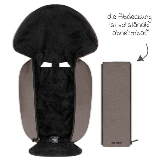 ABC Design Neugeborenen-Fußsack für Babyschale Tulip und Babywanne - Pure - Nature