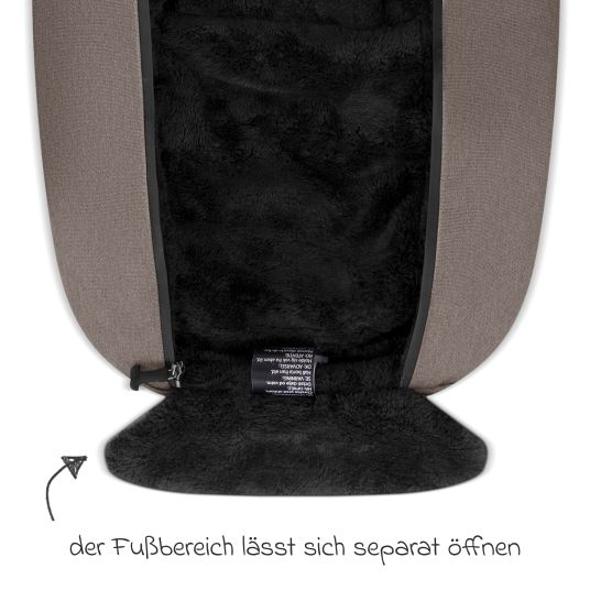 ABC Design Neugeborenen-Fußsack für Babyschale Tulip und Babywanne - Pure - Nature