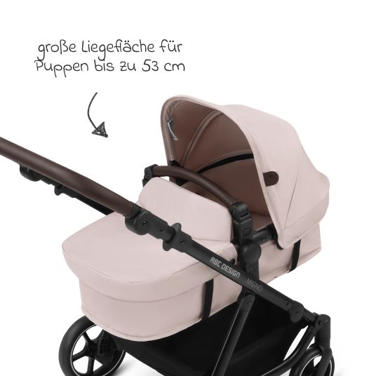 ABC Design Migno doll's pram from 3 years - Berry