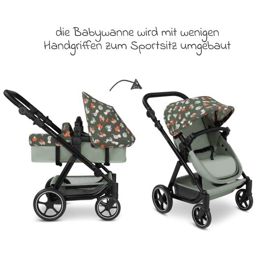 ABC Design Puppenwagen Migno ab 3 Jahre - Dragon